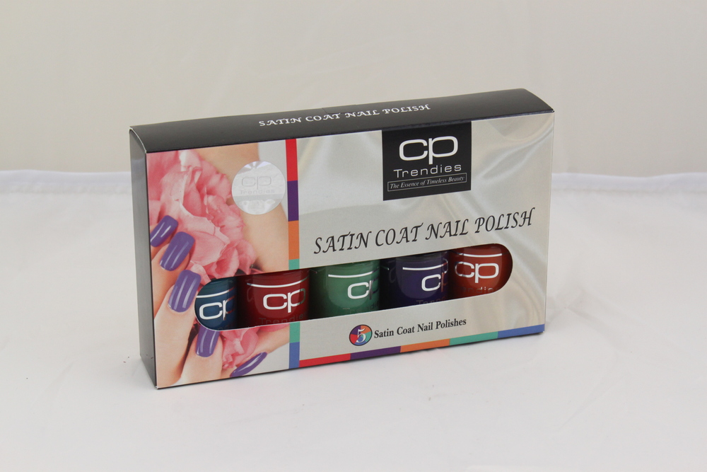 CP Trendies Satin Coat 5Pcs Nail Polish 11ml For Women